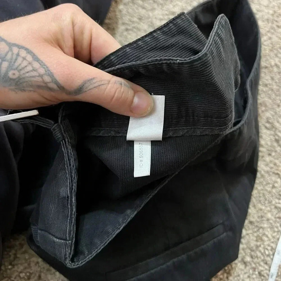 Express Womens Pants Black‎ Low Rise Buckle Size 6 M Editor Oldskool Boot Grunge - Picture 9 of 12